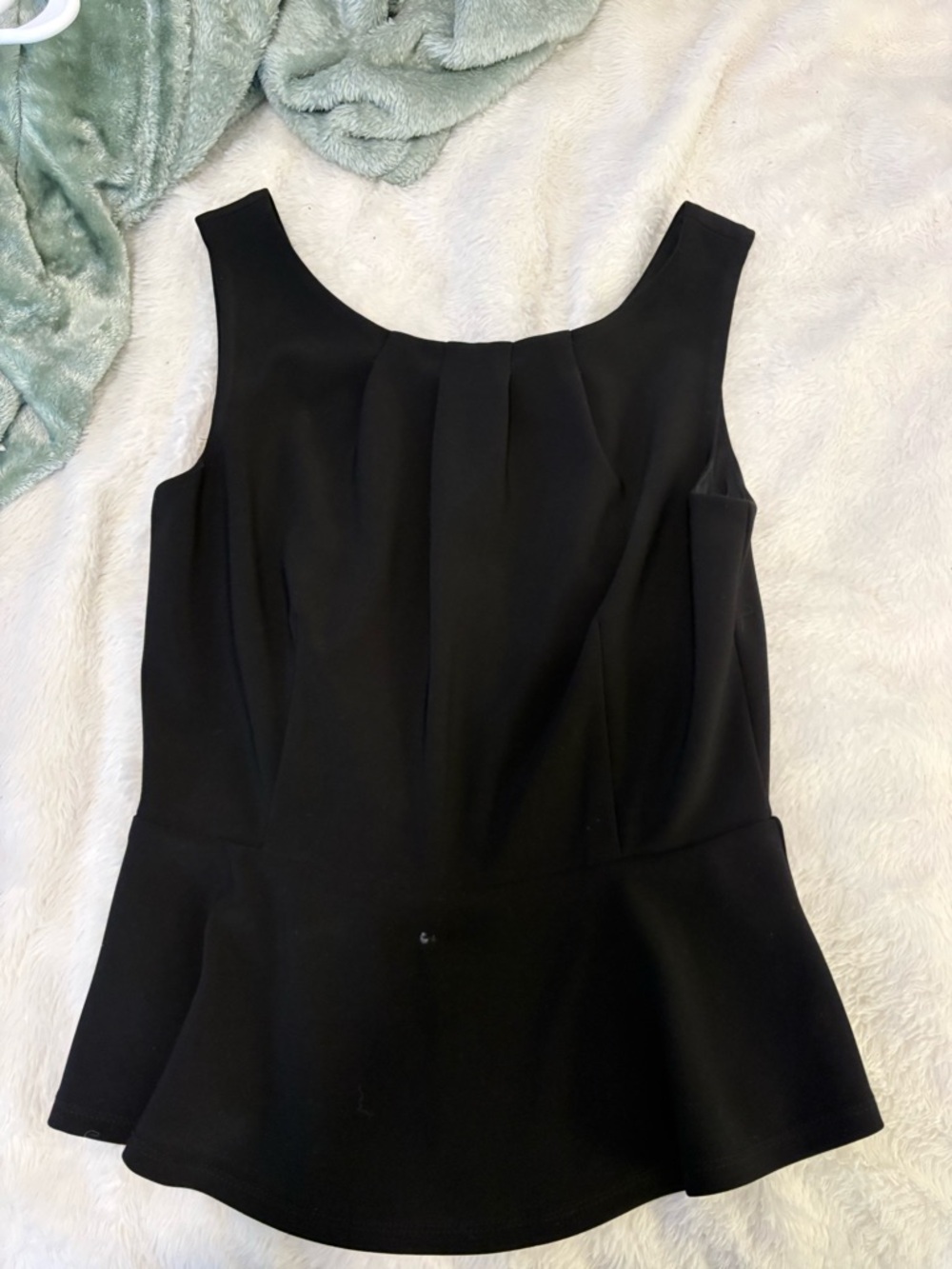 Black Sleeveless Peplum Dress - Women's Elegant Workwear